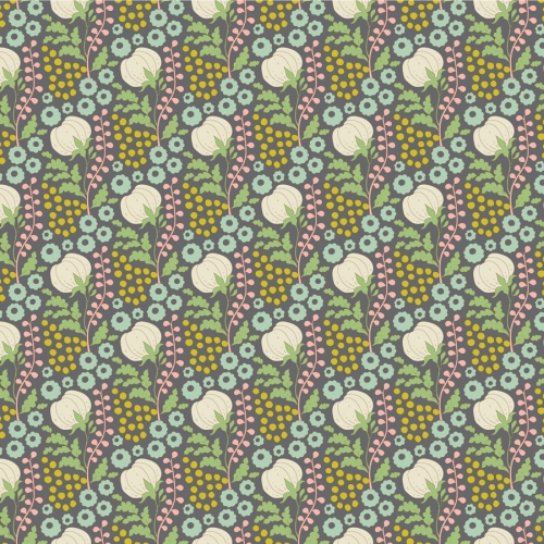 Tilda Patchwork Stoff Baumwolle - Sanctuary - Cottonfield Greygreen